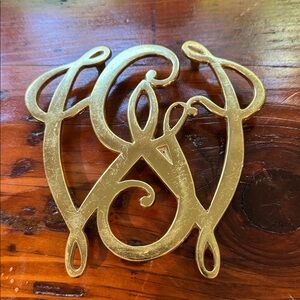 Geo George Washington Cypher Trivet Virginia Metalcrafters Vintage Brass